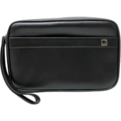 Pre-owned Leather clutches , female, Sizes: ONE SIZE - Dunhill Pre-owned - Modalova