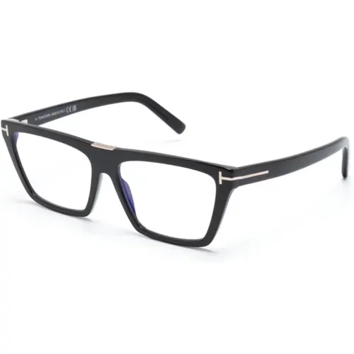 Schwarze Optische Brille Stilvoll und vielseitig , Herren, Größe: 57 MM - Tom Ford - Modalova