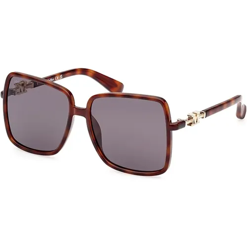 Sonnenbrille Emme14-52A in Dunkel Havana , Damen, Größe: 58 MM - Max Mara - Modalova