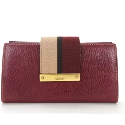 Pre-owned Leather wallets , female, Sizes: ONE SIZE - Gucci Vintage - Modalova