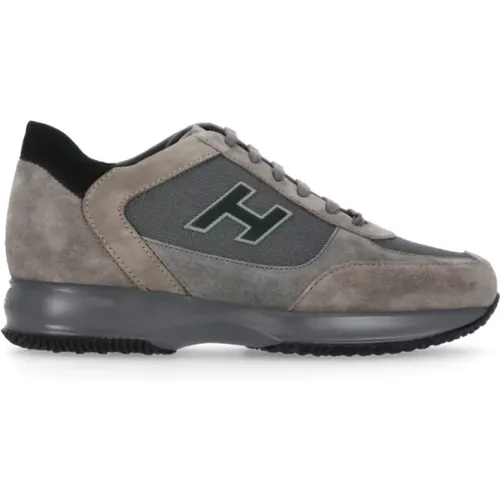 Suede Sneakers with Tech Fabric , male, Sizes: 9 UK, 6 UK, 8 1/2 UK, 6 1/2 UK, 7 UK, 7 1/2 UK - Hogan - Modalova