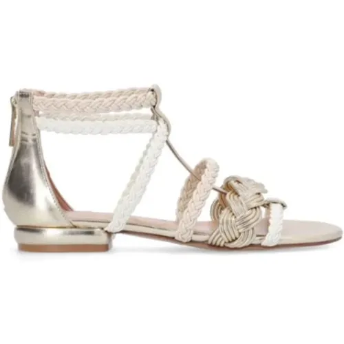 Elegante Flache Sandalen , Damen, Größe: 37 EU - Liu Jo - Modalova