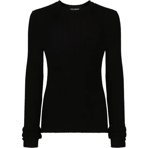 Round Neck Pullover , male, Sizes: S, L, M - Dolce & Gabbana - Modalova