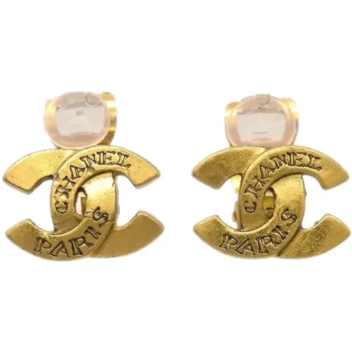 Pre-owned Metal earrings , female, Sizes: ONE SIZE - Chanel Vintage - Modalova