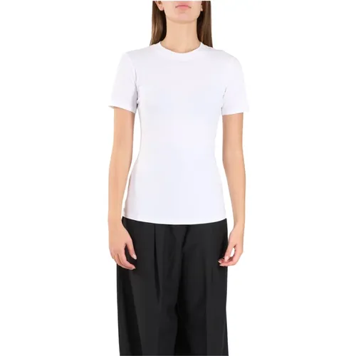 Stretch-Baumwoll-Jersey-T-Shirt Polder-Modell , Damen, Größe: L - SPORTMAX - Modalova