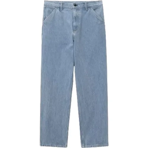 Blaue Stein Gebleichte Jeans , Herren, Größe: W36 - Carhartt WIP - Modalova