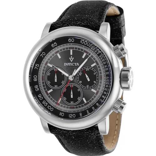Vintage Quartz Watch - Grey Dial , male, Sizes: ONE SIZE - Invicta Watches - Modalova