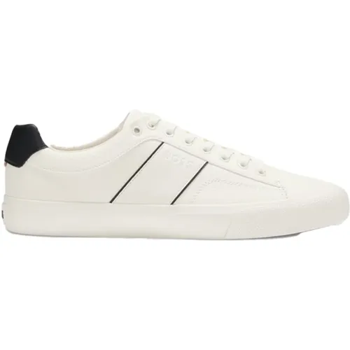 Leather Sneakers - Aiden , male, Sizes: 7 UK, 11 UK, 10 UK - Hugo Boss - Modalova