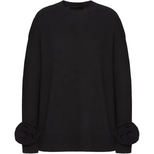 Schwarze Pullover für Männer,Stylisches TOP für Modebegeisterte - Valentino Garavani - Modalova