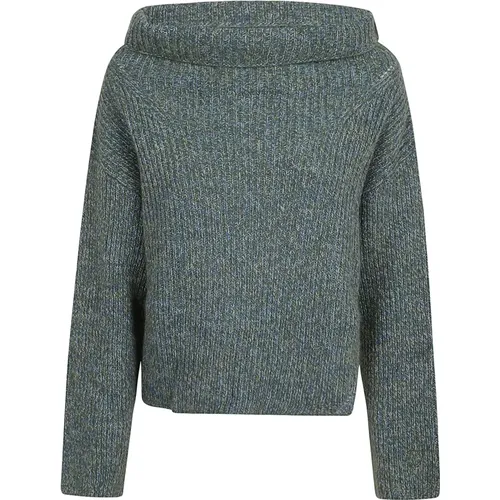 Grüner Strick Rundhals Pullover Aw24 - pinko - Modalova