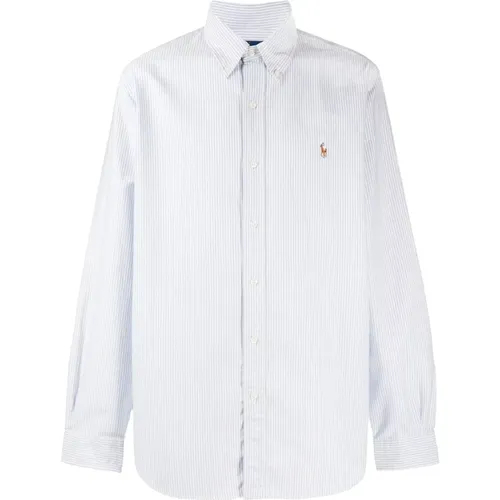 Striped Embroidered Shirt , male, Sizes: L, XL, M - Ralph Lauren - Modalova