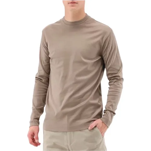 Luxuriöses Graues Langarmshirt , Herren, Größe: XL - Valenza - Modalova