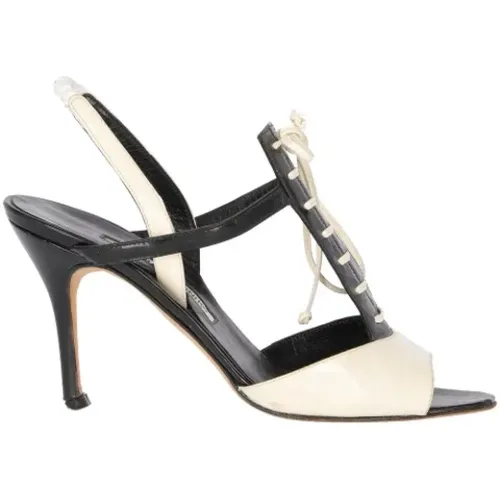 Pre-owned Leder sandals - Manolo Blahnik Pre-owned - Modalova