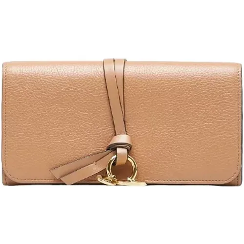 Pre-owned Leder Portemonnaies , Damen, Größe: ONE Size - Chloé Pre-owned - Modalova