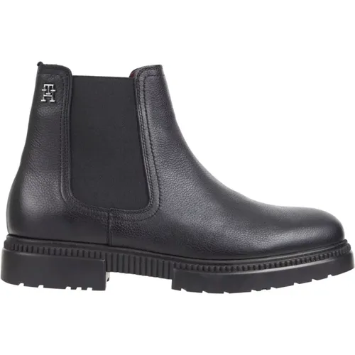 Leather Chelsea Boots , male, Sizes: 11 UK, 12 UK, 10 UK, 7 UK, 9 UK, 8 UK - Tommy Hilfiger - Modalova