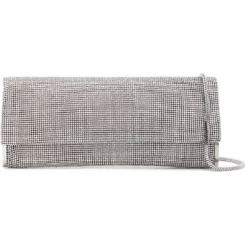 Silver Clutch Bag , female, Sizes: ONE SIZE - Benedetta Bruzziches - Modalova