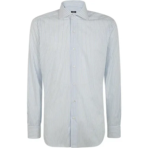 Light Neck Shirt , male, Sizes: XL, 4XL, L, 2XL, 3XL - Barba Napoli - Modalova