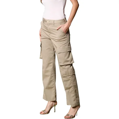 Khaki Cargo Hose für Frauen , Damen, Größe: S - Mason's - Modalova