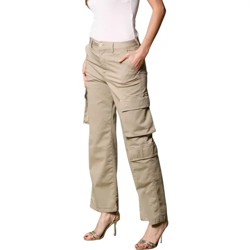 Khaki Cargo Hose für Frauen , Damen, Größe: XL - Mason's - Modalova
