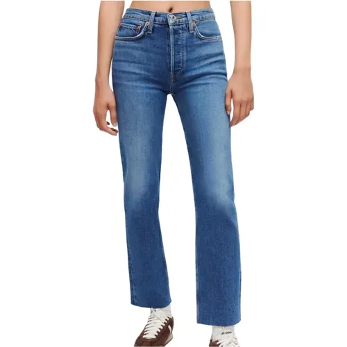 Straight Jeans , female, Sizes: W28, W27 - Re/Done - Modalova