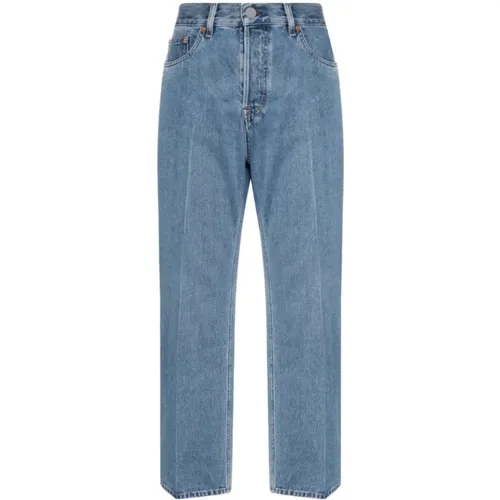 Cropped Denim Jeans , female, Sizes: W27, W28 - Gucci - Modalova