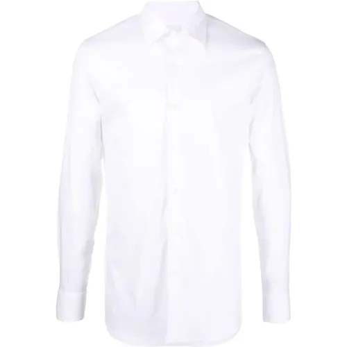 Loose-Fit Poplin Shirt , male, Sizes: L - Prada - Modalova