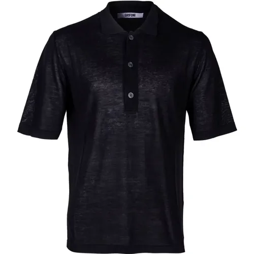 Men's Cotton and Silk Polo Shirt , male, Sizes: S, L, M, XL - Mauro Grifoni - Modalova