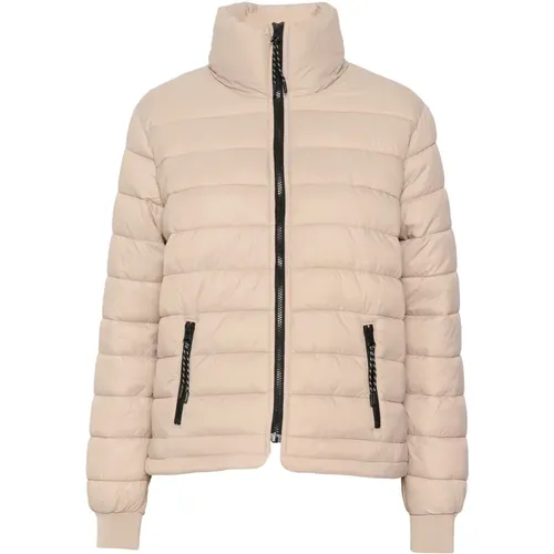 Quilted Jacket Feather Gray , female, Sizes: XS, S, M, L - Kaffe - Modalova