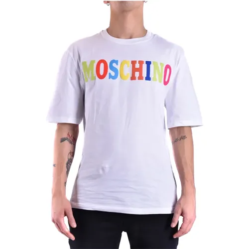 Multicolor Cotton T-Shirt Ss22 , male, Sizes: L - Moschino - Modalova