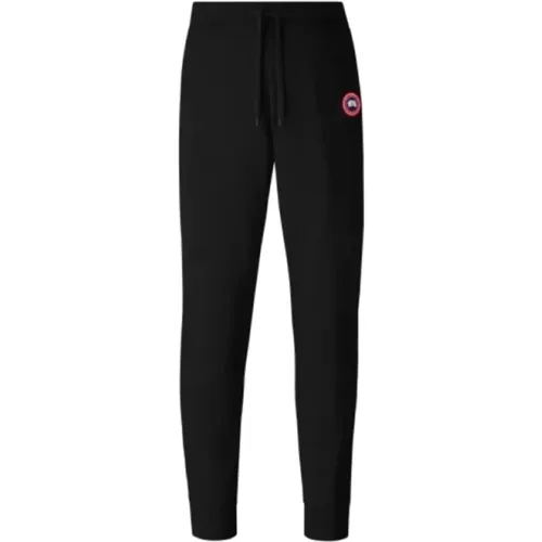 Schwarze Bio-Baumwoll-Huron-Jogginghose , Herren, Größe: XS - Canada Goose - Modalova