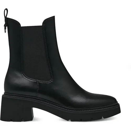 Schwarze Chelsea Boots - Zeitloser Stil , Damen, Größe: 40 EU - tamaris - Modalova