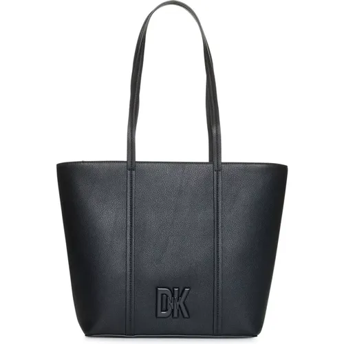 Elegante Schwarze Tote Tasche , Damen, Größe: ONE Size - DKNY - Modalova