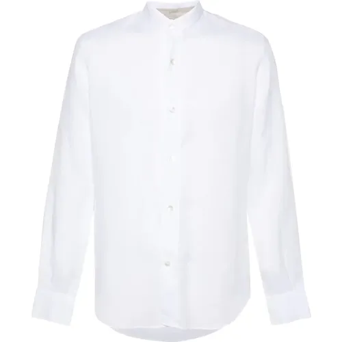 Elegant Long Sleeve Linen Shirt , male, Sizes: L, 2XL, M, XL - Eleventy - Modalova