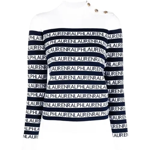 White Long Sleeve Pullover Sweatshirt , female, Sizes: XL - Ralph Lauren - Modalova