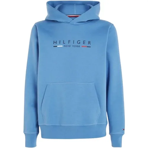 NY Hoodie with Hood and Pockets , male, Sizes: S - Tommy Hilfiger - Modalova