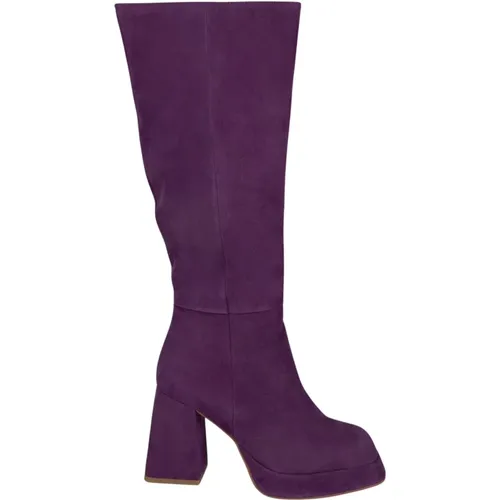 Square Toe Leather Ankle Boots , female, Sizes: 6 UK, 5 UK, 7 UK, 3 UK, 4 UK - Alma en Pena - Modalova