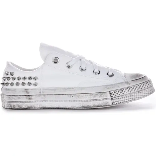 Vintage Studded Sneakers Silver , female, Sizes: 6 UK, 4 1/2 UK, 3 1/2 UK, 7 UK, 3 UK, 5 UK, 6 1/2 UK, 4 UK - Converse - Modalova