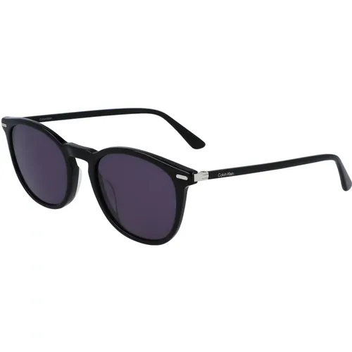 Grey Blue Sunglasses , unisex, Sizes: 52 MM - Calvin Klein - Modalova