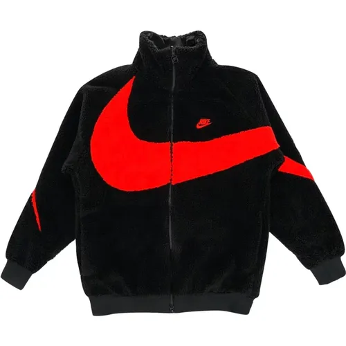 Limitierte Auflage Wendbare Boa Jacke Schwarz Rot , Herren, Größe: 3XL - Nike - Modalova