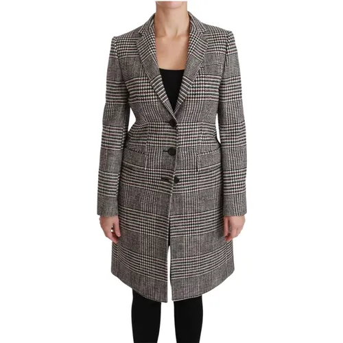 Trench Knee Long Jacket Coat , female, Sizes: M - Dolce & Gabbana - Modalova