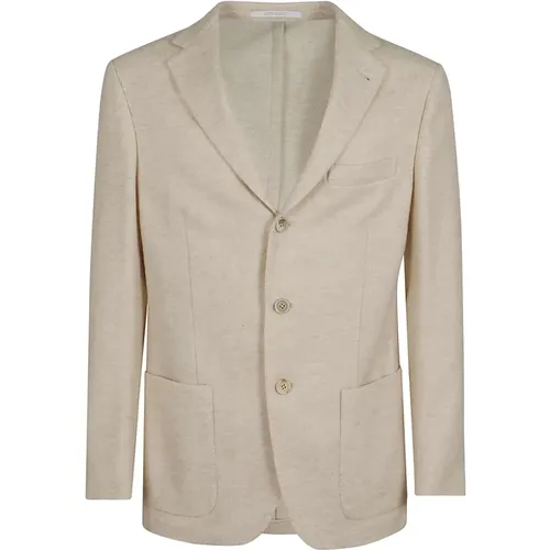 Luxurious Wool Cashmere Blazer Nude , male, Sizes: XL, L, M - Eleventy - Modalova