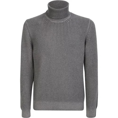 High-neck ribbed Turtleneck by , male, Sizes: 2XL - Lardini - Modalova