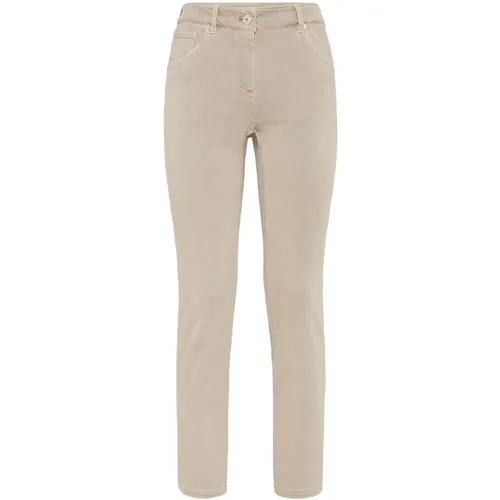 Cotton Front Button Pants , female, Sizes: L, 3XS, M, S - BRUNELLO CUCINELLI - Modalova