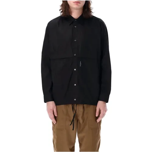 Schwarzes Hemd mit Versteckten Taschen Ss24 , Herren, Größe: M - Comme des Garçons - Modalova