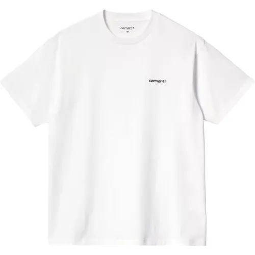 Script Embroidery T-Shirt , male, Sizes: L, M, 2XL - Carhartt WIP - Modalova