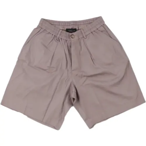 Dove Grey Bermuda Shorts - Paolo Pecora - Modalova