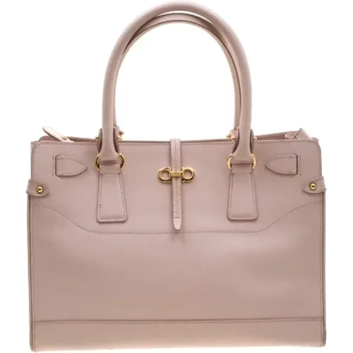 Pre-owned Leather totes , female, Sizes: ONE SIZE - Salvatore Ferragamo Pre-owned - Modalova