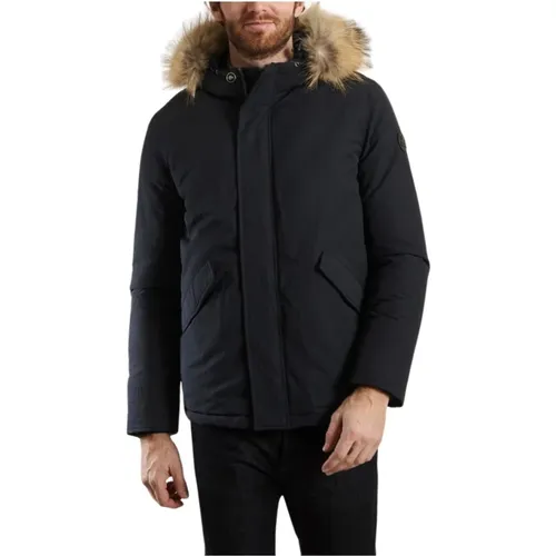 Navy Parka Jacket , male, Sizes: S - Jott - Modalova