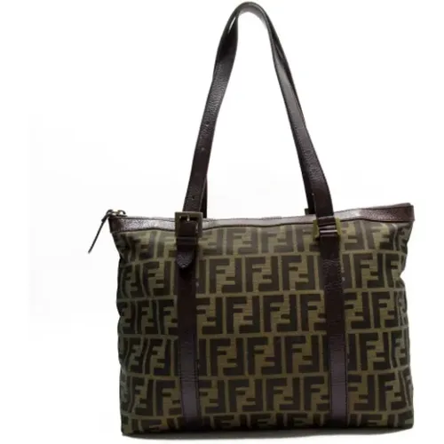 Pre-owned Canvas shoulder-bags , female, Sizes: ONE SIZE - Fendi Vintage - Modalova