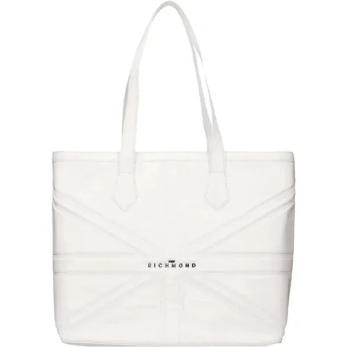 Weiße Shopper Tasche Elegant und Praktisch , Damen, Größe: ONE Size - Richmond - Modalova